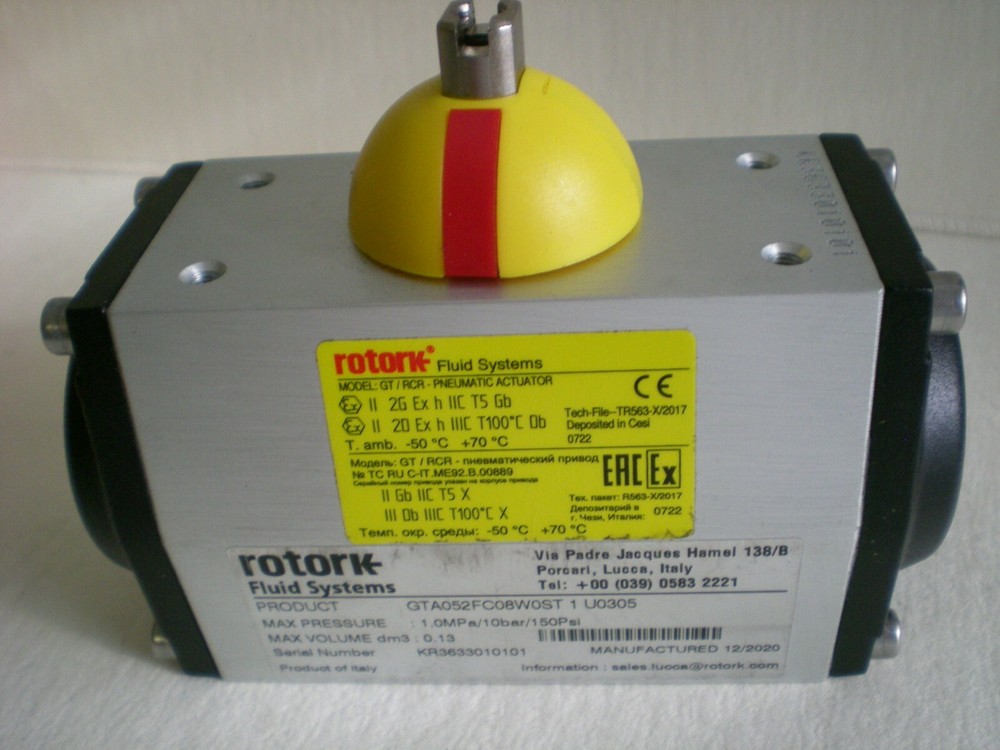 rotork GT Range single- and double-acting  pneumatic piston actuators.