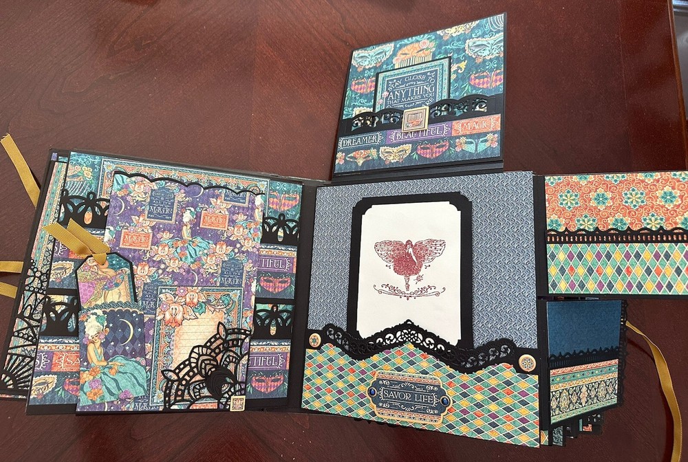 Handmade Album Using Graphic 45 Midnight Masquerade