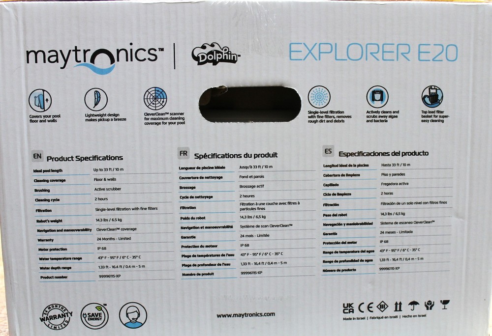Maytronics: Dolphin Explorer E20 Robotic Pool Cleaner