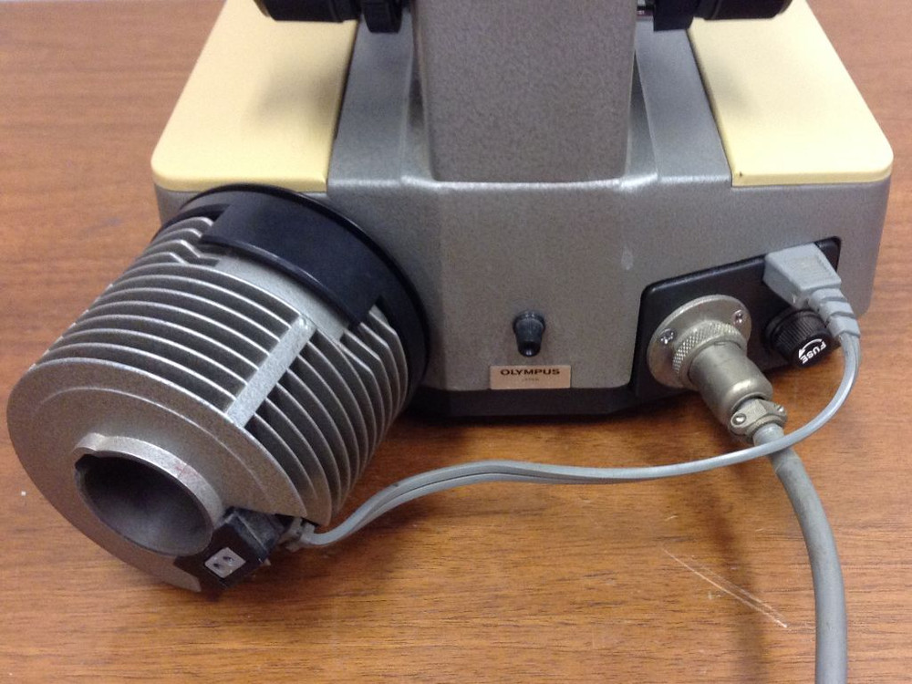 OLYMPUS - BH Microscope in excellent condition w/five objectives