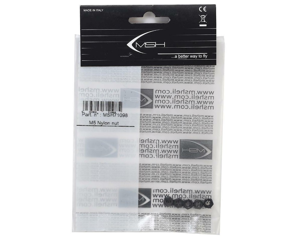MSHeli 5mm Nylon Lock Nut (5) [MSH71098]