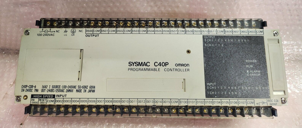 OMRON C40P-CDR-A PROGRAMMABLE CONTROLLER TESTED FREE SHIPPING USA STOCK