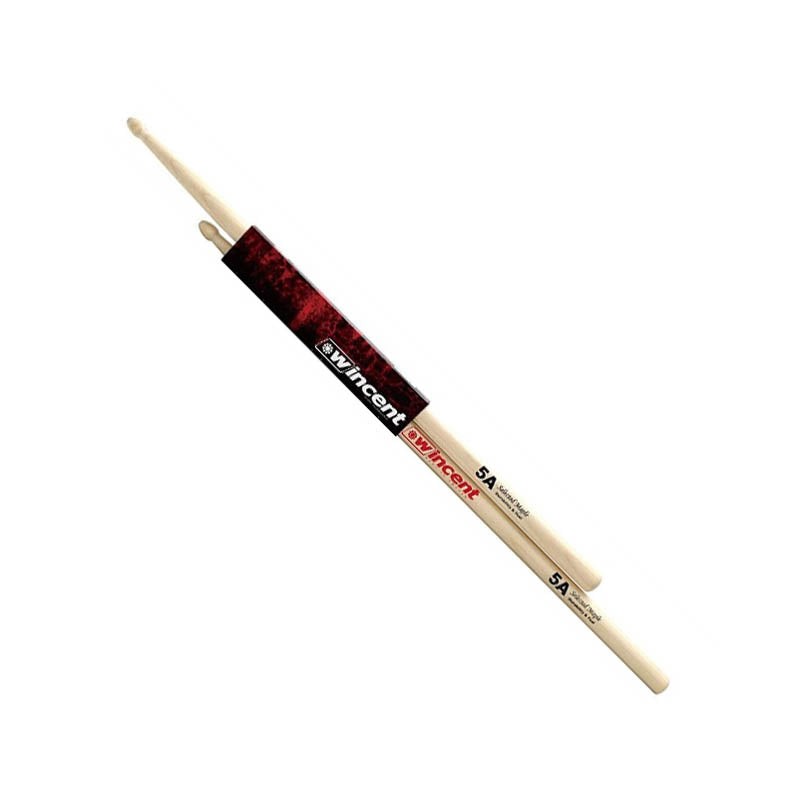 Wincent 5A Precision Hickory Drumsticks - Round Tip