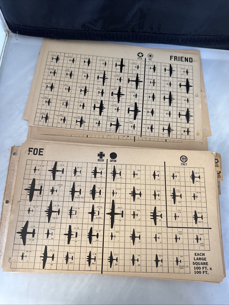 WWII Navy Dept Aircraft Recognition Training Document