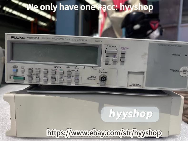 1PCS Fluke PM6685R Rubidium Clock Frequency Meter /hyy/