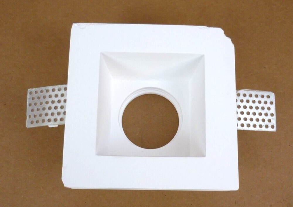 KingLed Recessed Spotlight In Square Ceramic Plaster