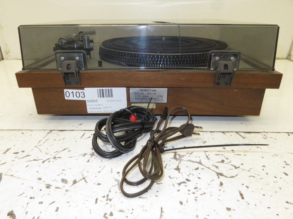 Project One DR-IV - No Headshell/Cartridge