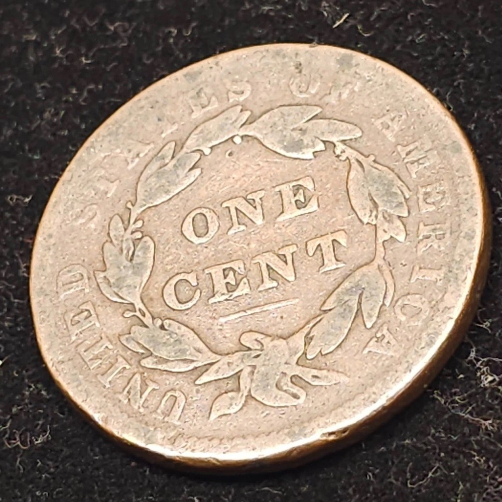 1838 Coronet Head / Large Cent / Very Fine