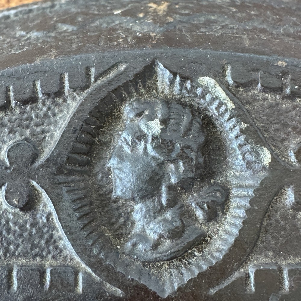 Antique Drawer Pulls Victorian Cast Iron Man Head Bin Apothecary Cupboard (2)