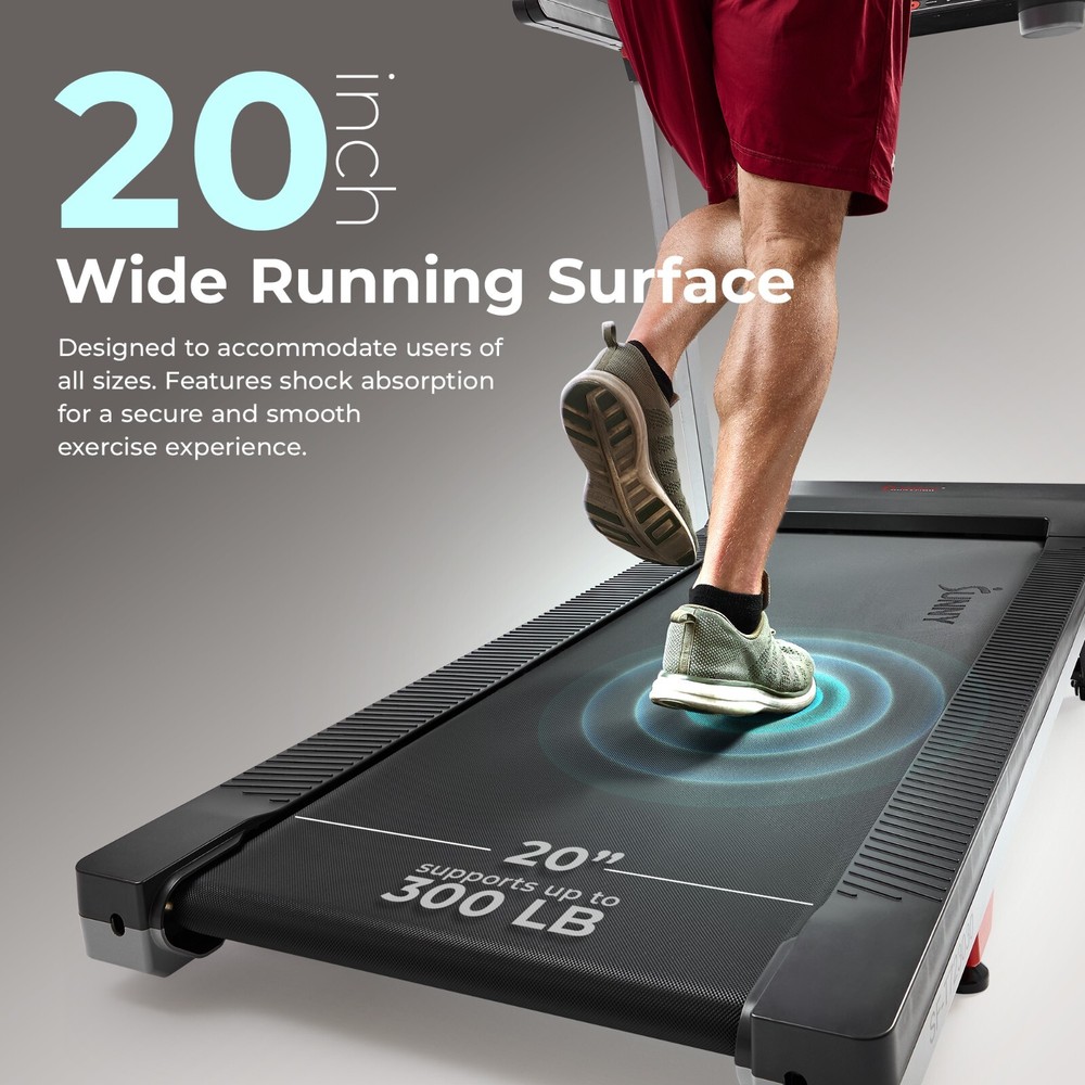 Fully Assembled Smart Treadmill One Click Quick Button Auto Incline Cushion Deck