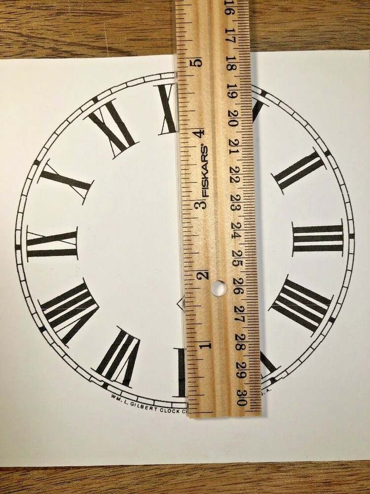 4 7/8" Gilbert Clock Replacement Paper Dial (Lot141)