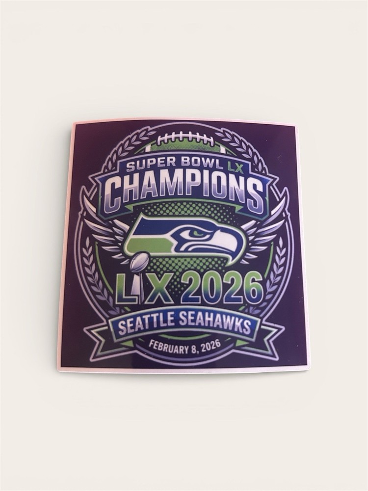 Seahawks Handmade Super Bowl Sticker
