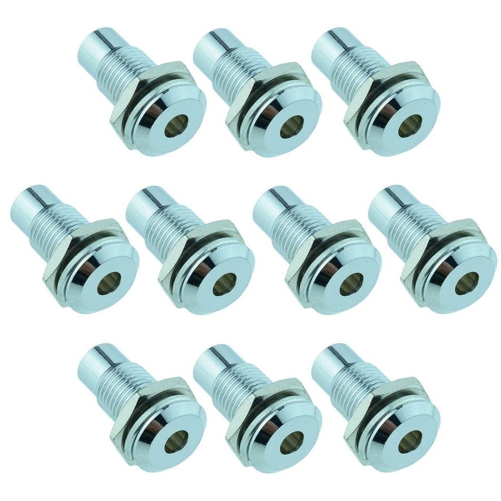 10 x 5mm Flat Metal LED Bezel Holder