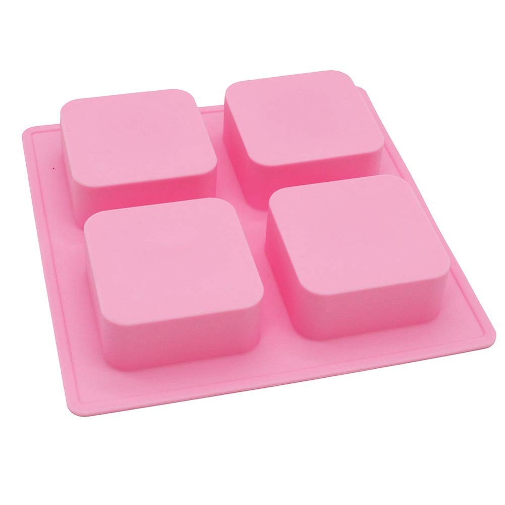 Basic Plain Square Lotion Bar Soap Mold Making 4oz/Cell Big Size