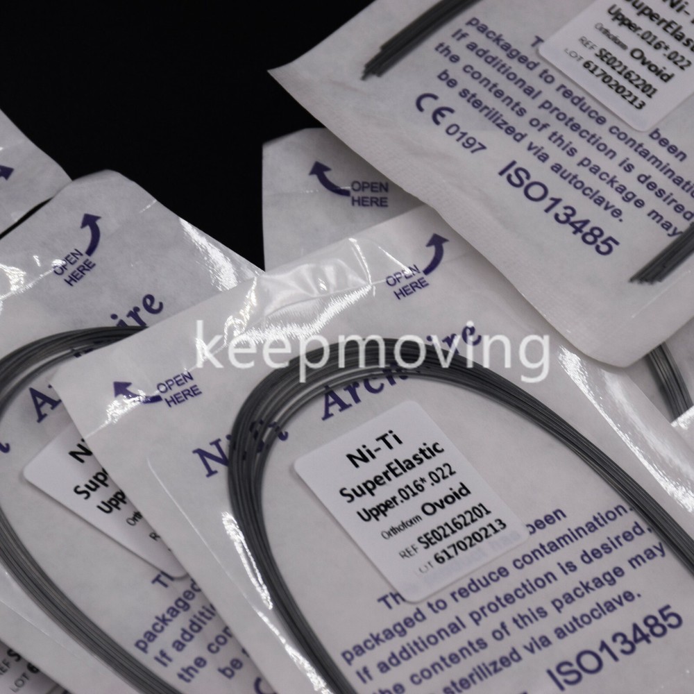 10 Packs Dental Rectangular Super Elastic NITI Orthodontic Arch Wire Ovoid Form