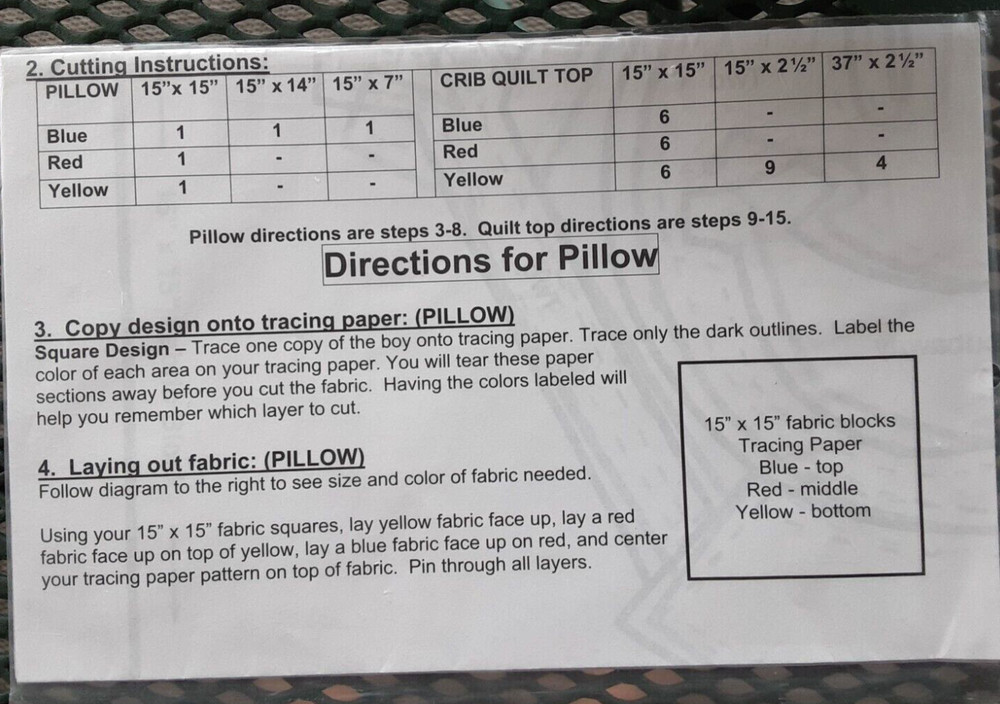 Raggedy Reverse Applique HAPPY DAY Pattern Sewing Craft Project (H)