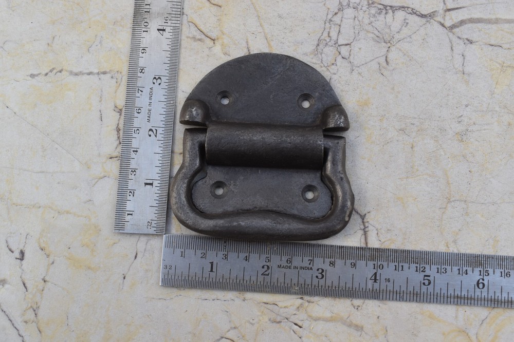 Vintage Cast Iron knocker chest door ring Pull drop handle knobs 4 pic