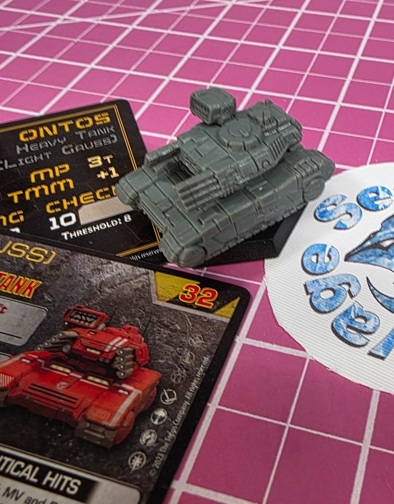 BattleTech Ontos Tank -- Battlefield Support Recon & Hunter Lance + Cards