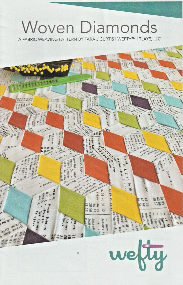 Woven Diamond - QUILT PATTERN - Weaving - Wefty - Panel 16" x 19"