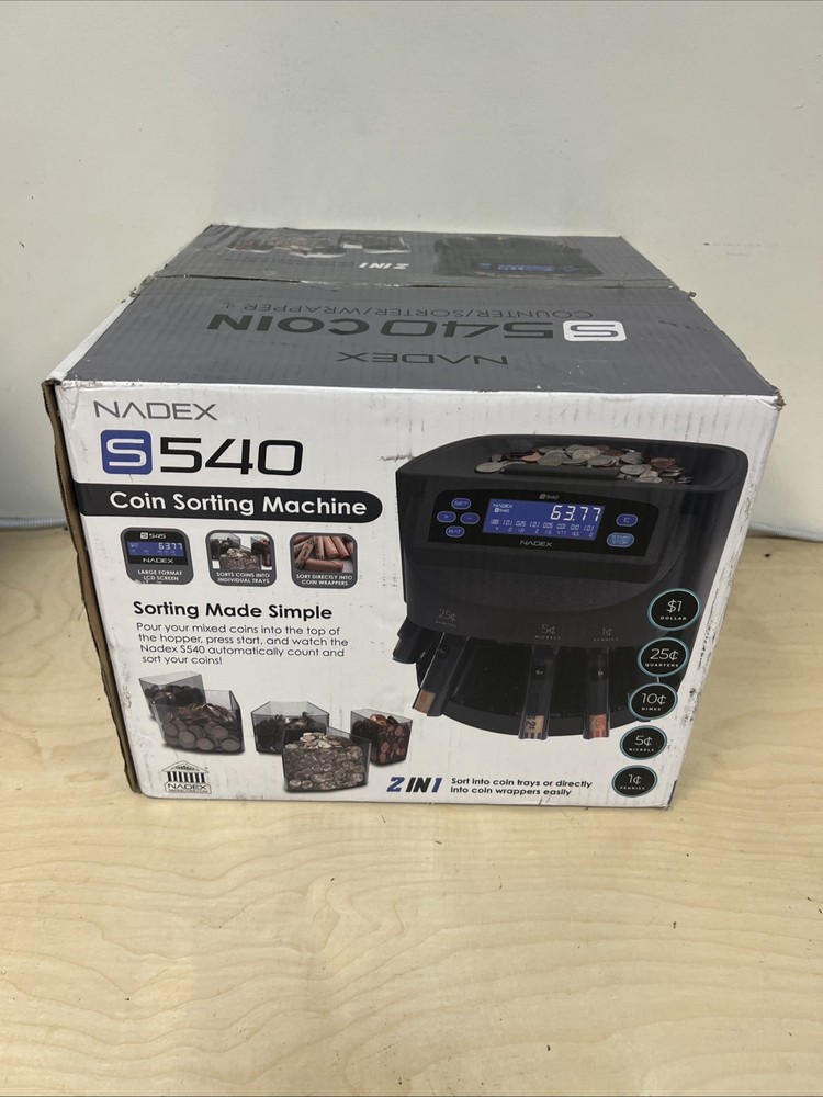 Nadex S540 Coin Sorting Machine Sorting Made Simple