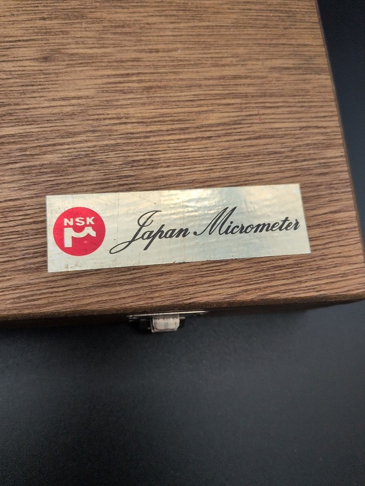 NSK Japan DIGITAL MICROMETER SET with wooden case