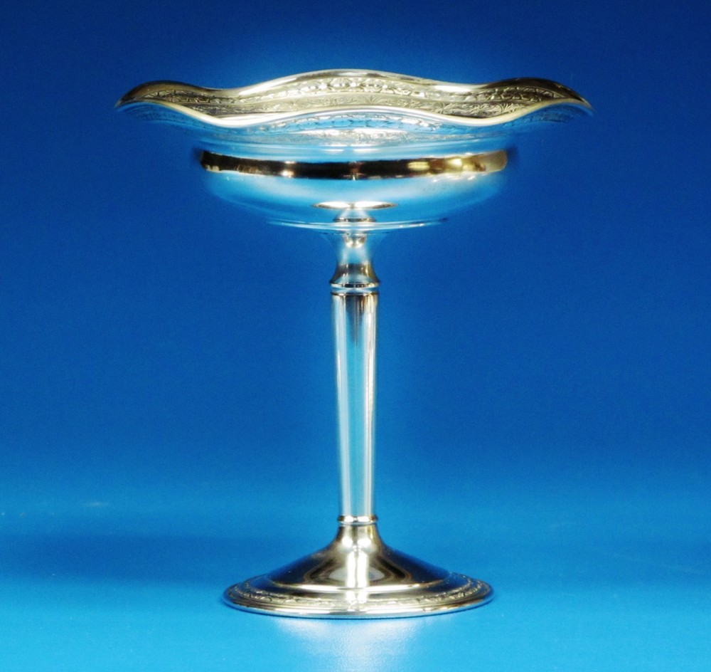 Sterling Silver Weighted Comport Pedestal Candy Dish