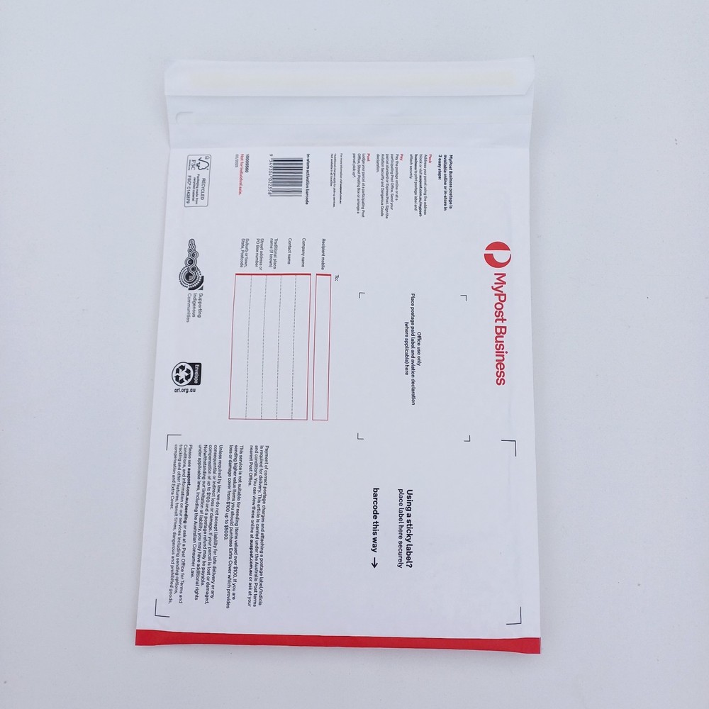 10x Australia Post Extra Small Flat Rate Padded Mailer Austpost No Postage