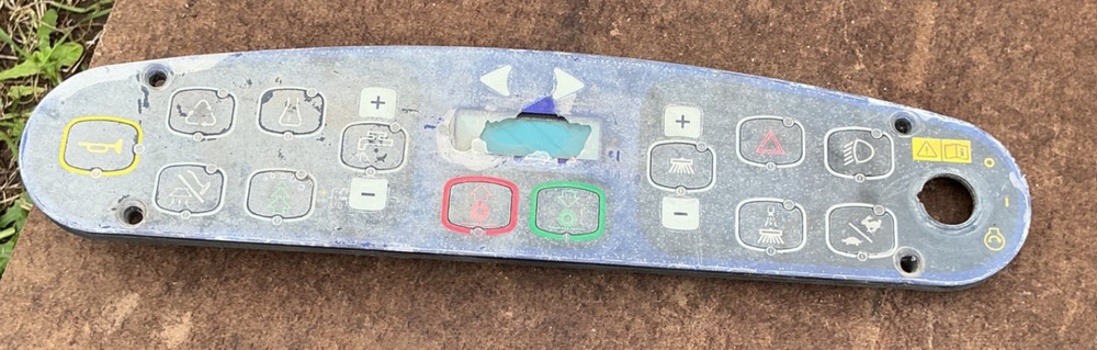 56381129 nilfisk-advance dashboard ,worked but protective screen was torn