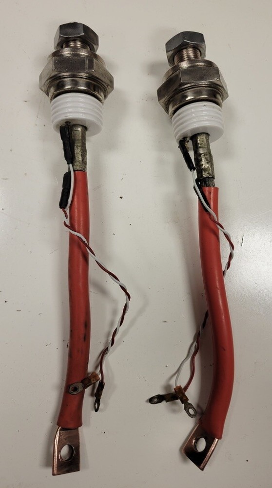 Pair Of Miller SRC Phase Control INVERTER THYRISTOR STUD MOUNT Unknown PN 11.5”