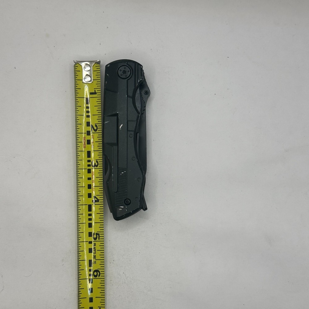 QuntionSt Pocket Knife Multitool Lock Screwdriver Camping Fold 7"