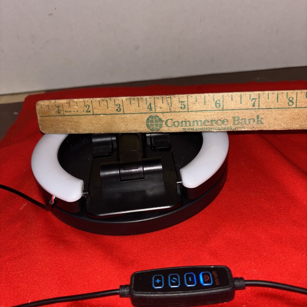 Merkury Vlog Cast Studio Kit - Foldable Phone Stand with LED Ring Light