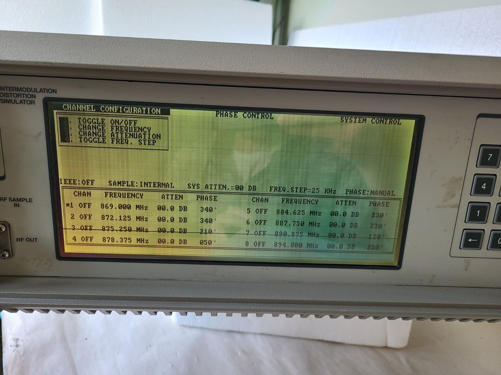 RDL IMD801D-03A Intermodulation Distortion Simulator, Powers ON, AS IS For Parts