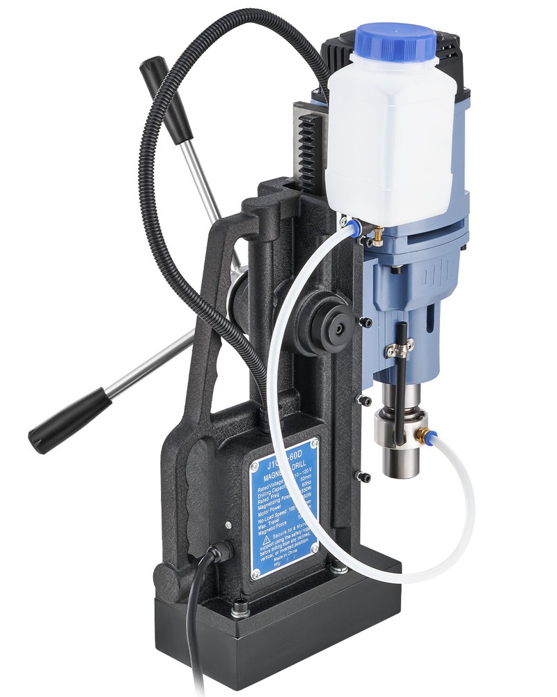 CREWORKS Magnetic Drill Press 2" Portable Drilling Machine 3125lbf 11 Drill Bits