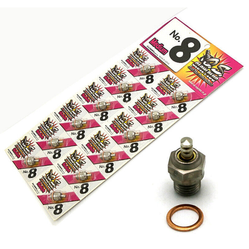 OS Glow Plug No.8 Standard Glow Plug Spark Medium For RC Car Nitro Engine Part