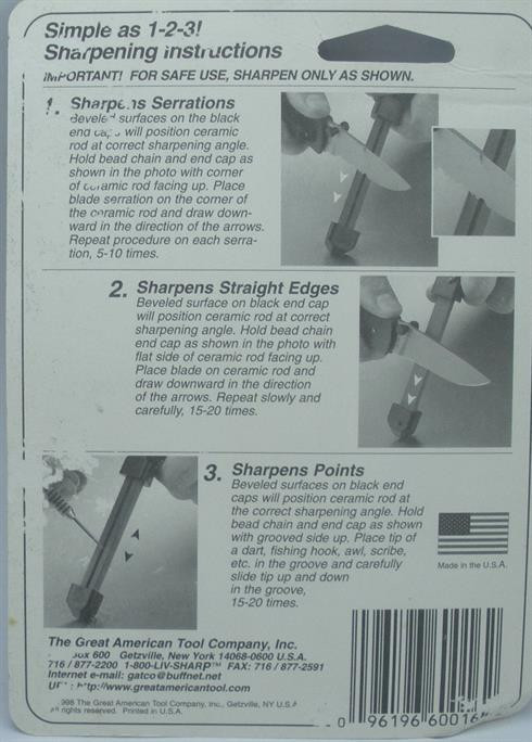 Gatco 60016 Tri-Seps Knife Sharpener Ceramic Element