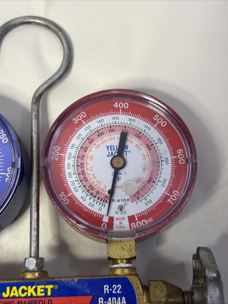 Yellow Jacket Mechanical Manifold Gauge Set, 2-Valve