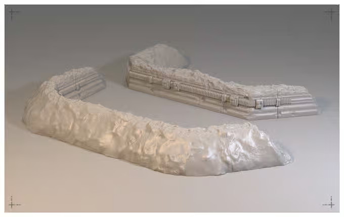 Trench Set for 28mm Legion Sci-fi Tabletop Terrain