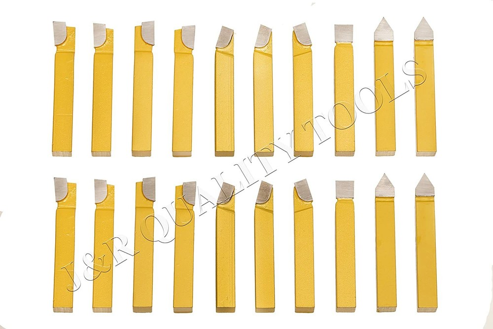 3/8" CARBIDE TIP TOOL BITS 20 PC SET LATHE TOOL & MILLING CUTTING TOOLS