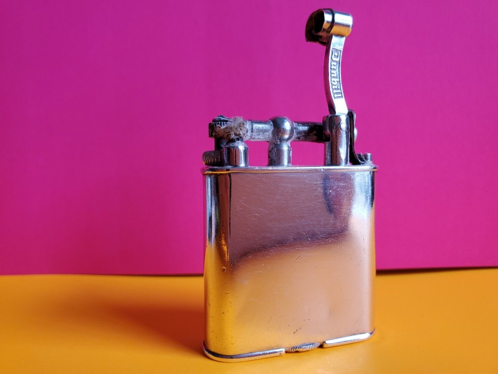 DUNHILL UNIQUE STERLING SILVER PETROL LIGHTER