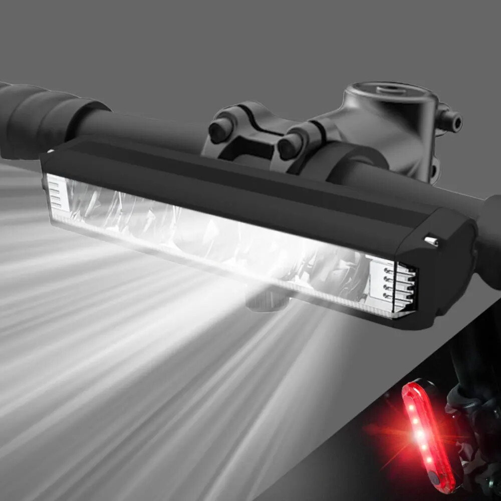 Bicycle Light Front Waterproof Flashlight USB Charging Cycling Lamp Accessories
