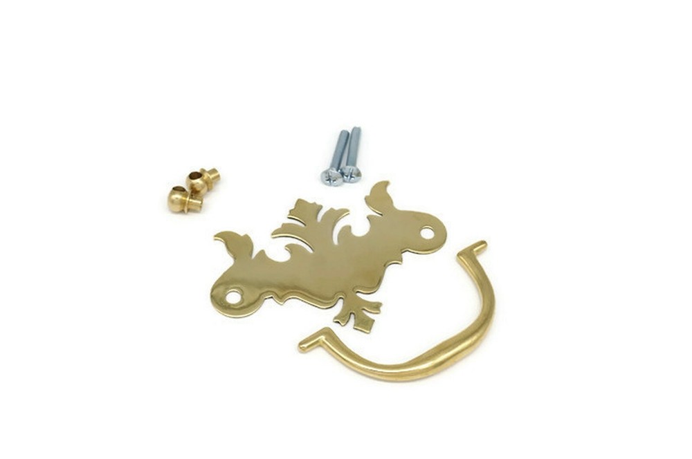 Chippendale Drawer Pull Antique Victorian Early American Drawer Pull 3" CC