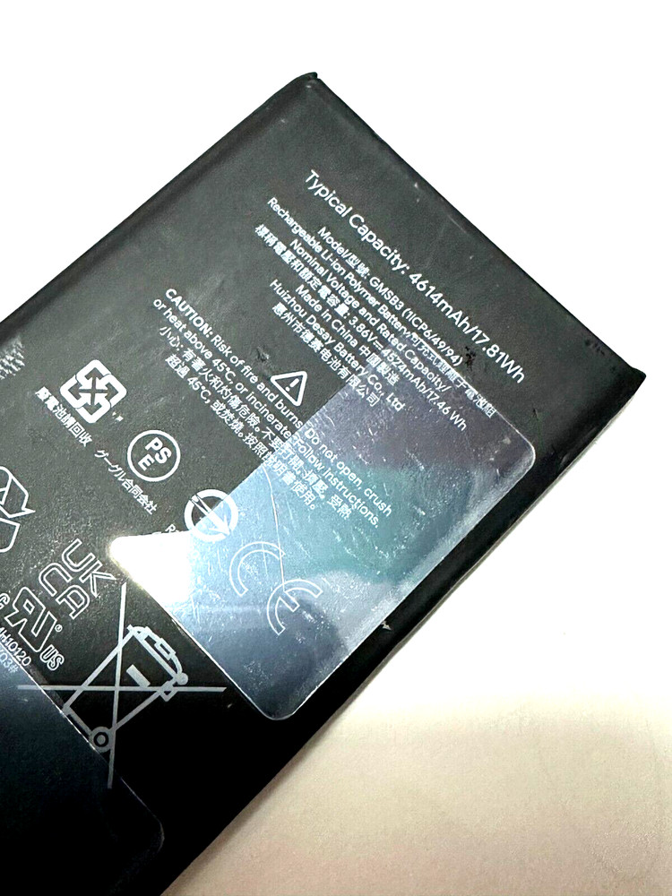ORIGINAL Google Pixel 6, GMSB3, Li-ion Battery, 4614mAh