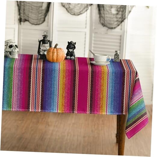 Mexico Tablecloth 60x120 Inch Rectangular, 60" x 120" (Rectangular) Pink