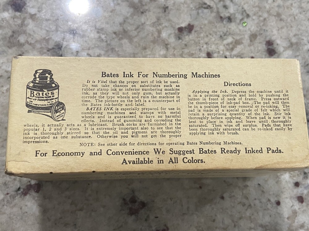 Vintage Nate’s Standard Movement Numbering Machine