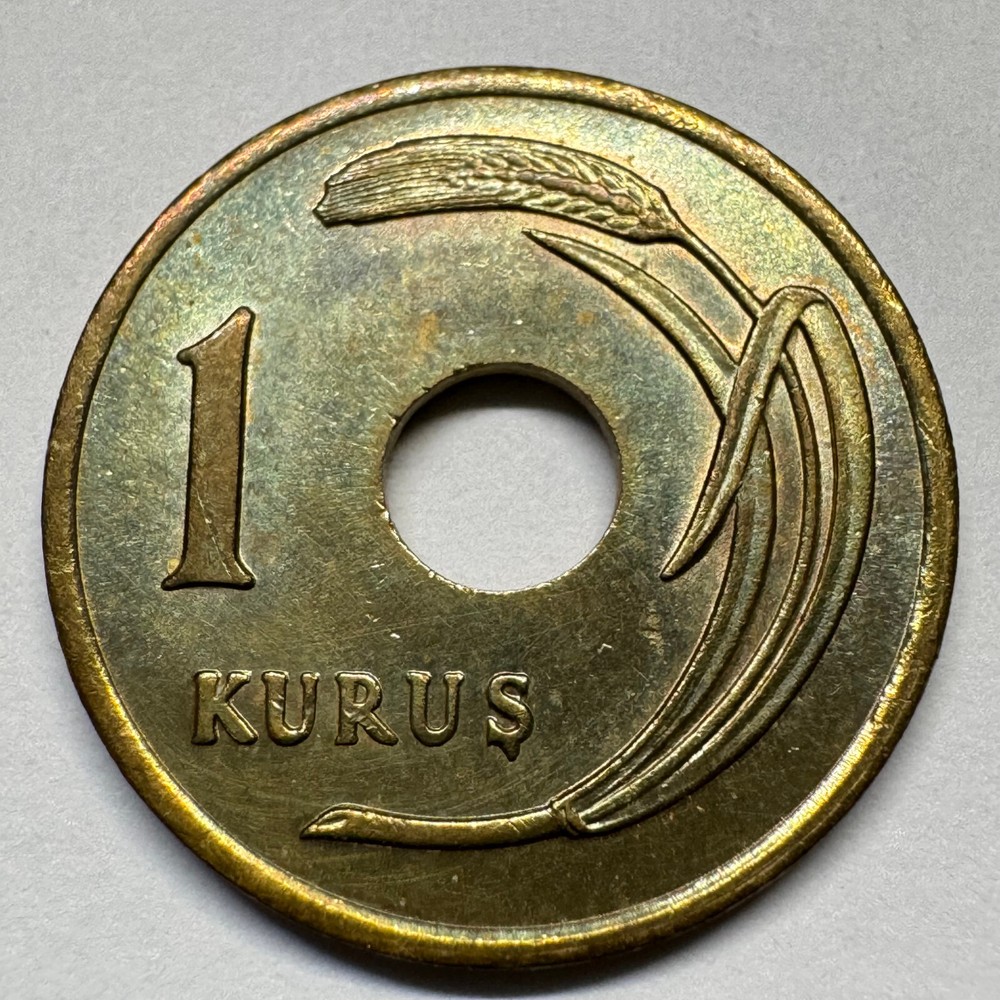 1949 Turkey 1 Kurus - Coin #C-008