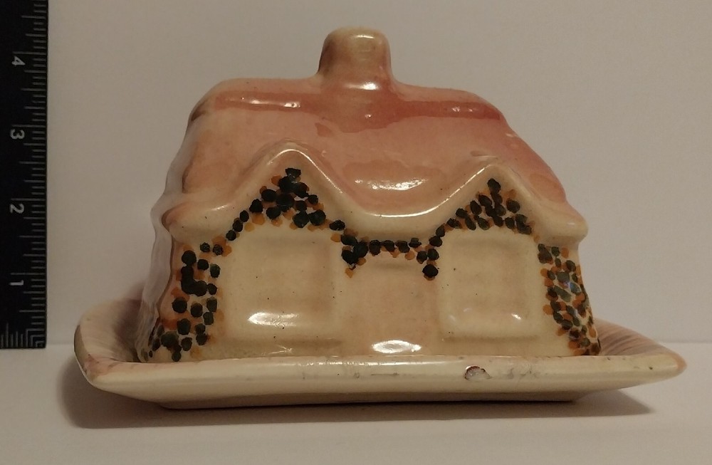Vintage Covered COTTAGE WARE Butter Dish