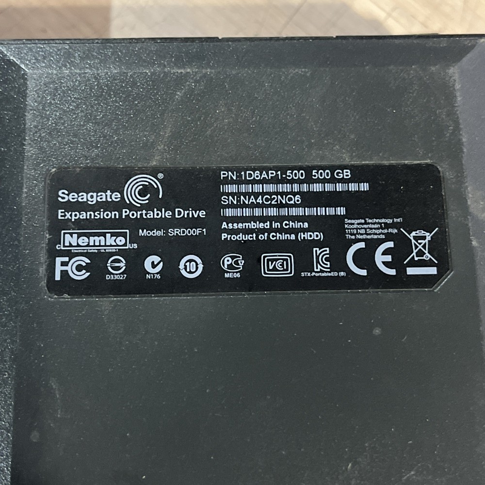 x5 SEAGATE SRD00F1 500GB