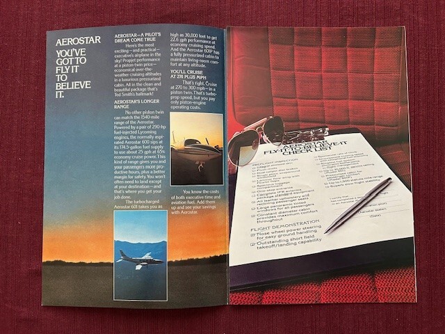 Aerostar by Ted R. Smith 1974 Brochure
