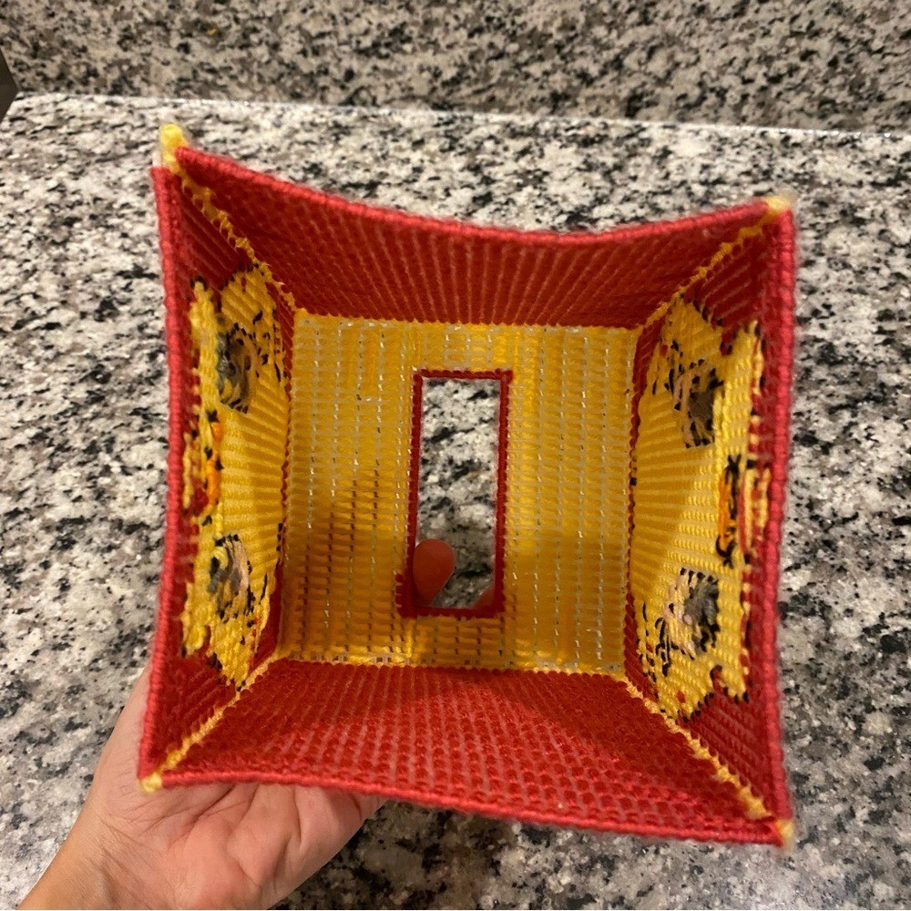 Needlepoint Tweety Bird Tissue Box Cover