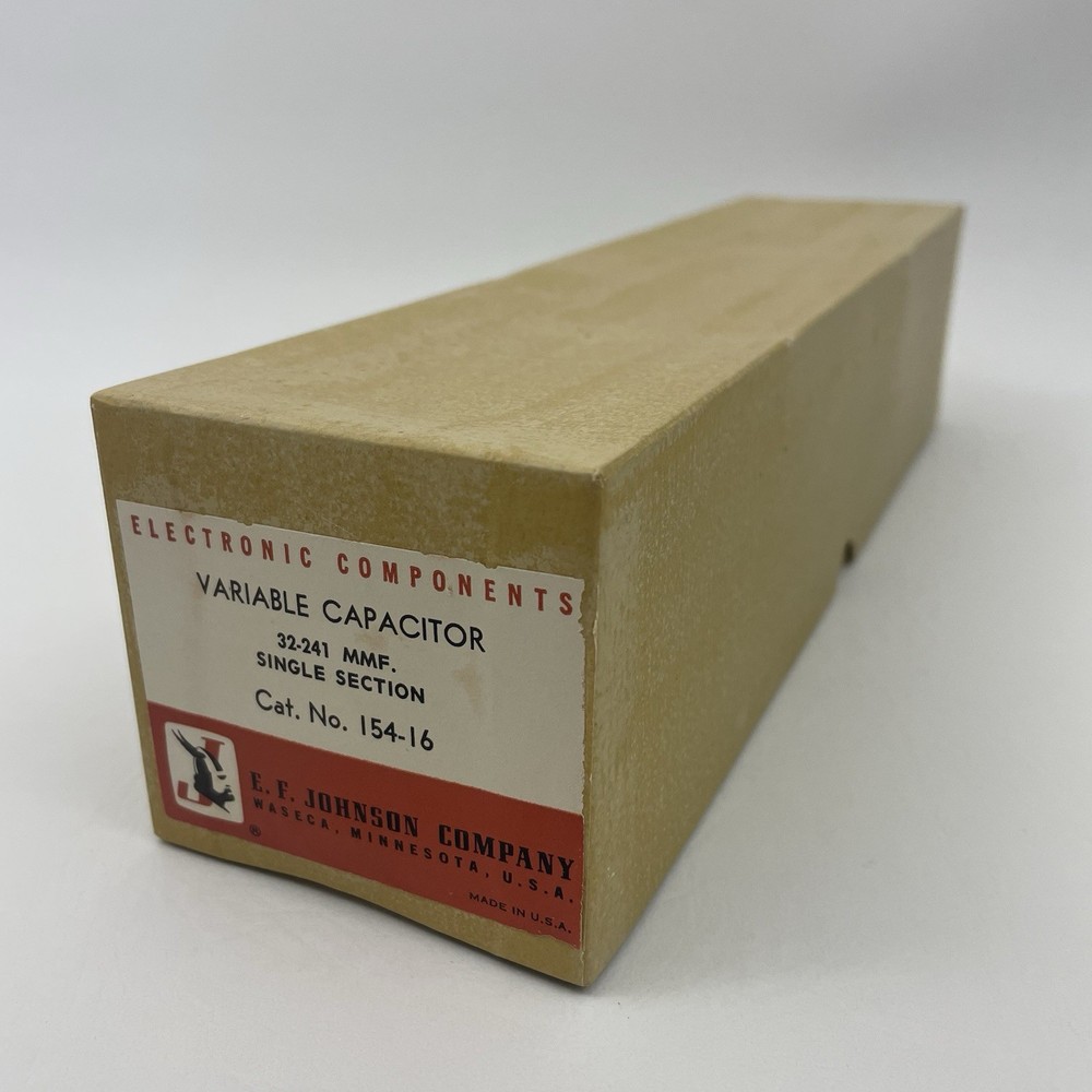 NOS E. F. Johnson 154-16 Variable Capacitor 32-241 MMF Single Section